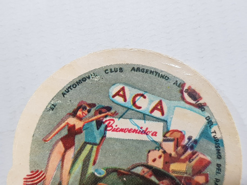 Imagen 3 de 4 de Antiguo Calco Automóvil Club Argentino Necochea Mag 58845