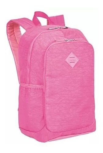 Mochila Escolar Costas Juvenil Feminina Sestini Magic Crinkle Antifurto Rosa Claro