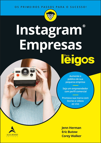 Instagram para empresas para leigos, de Herman, Jenn. Série Para leigos Starling Alta Editora E Consultoria  Eireli, capa mole em português, 2020