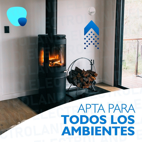 Alarma Sensor Detector De Humo Autónomo Inalámbrico Fotoeléctrico