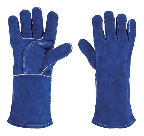 Guantes De Carnaza Reforzados Para Soldador Truper 15246