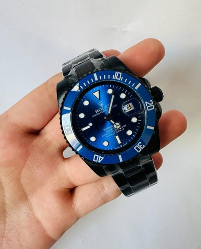 Belleza De Reloj Rolex De Caballero Cara Azul 