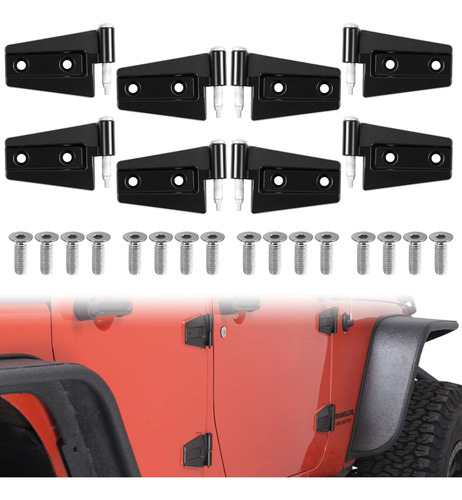 Set De Bisagras De Puerta Compatible Con Jeep Wrangler Jk