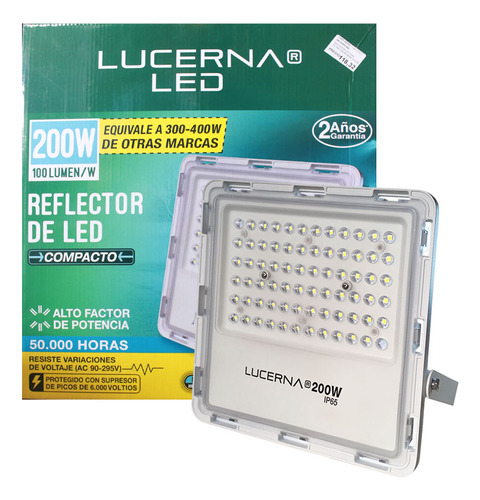 Reflectores Led 200w 90-330v 50.000 Horas Lucerna