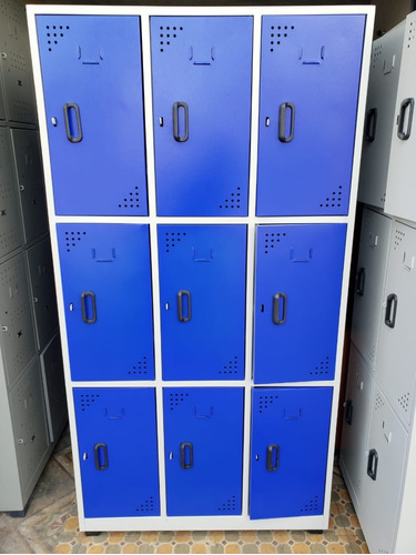 Locker De 9 Puestos  Nuevo Mueble Organizador Metalico 