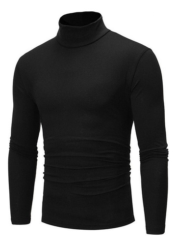 Sudadera Térmica Deportiva Para Hombre Con Cuello Alto