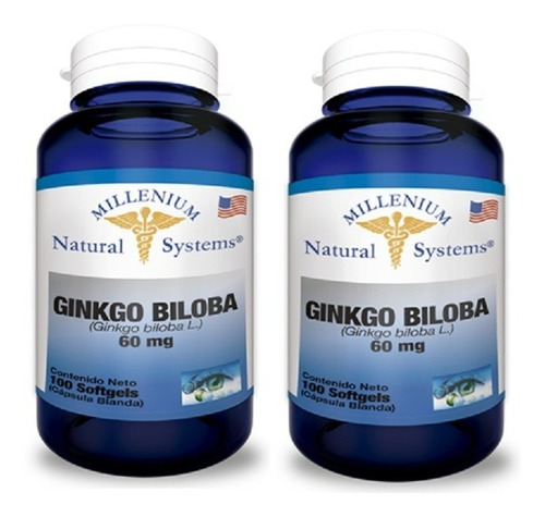 Ginkgo Biloba  60 Mg X 2 Frascos Na - Unidad a $350