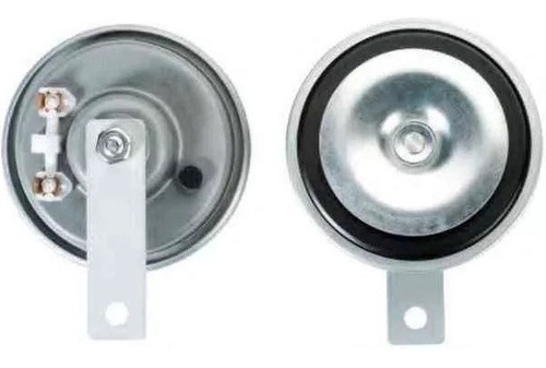 Juego Bocina Tipo Galleta 90mm Diametro 12v Blindadas Oferta