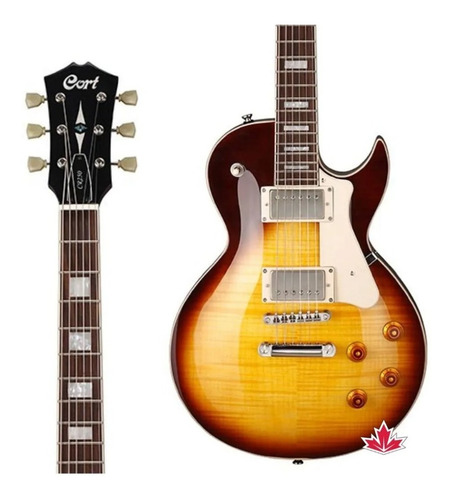 Imagem 2 de 10 de Guitarra Les Paul Cort Classic Rock Cr250 Vb C/ Case + Nfe