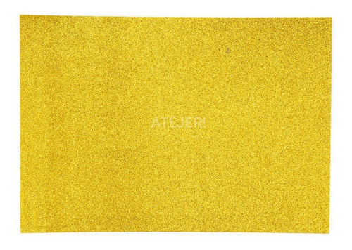 Imagen 3 de 9 de Goma Eva Autoadhesiva Glitter Brillo Cbx A4 X 10 Unidades