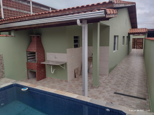 Imagem 8 de 12 de Casa Na Praia, Com Churrasqueira E Piscina, Use Seu Fgts .