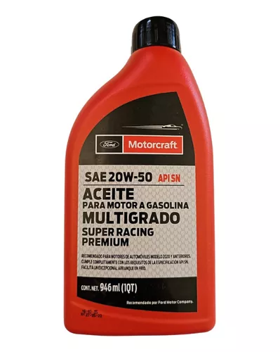 Aceite de Motor Multigrado 15w40 4.73 Litros MOTORCRAFT Super Racing