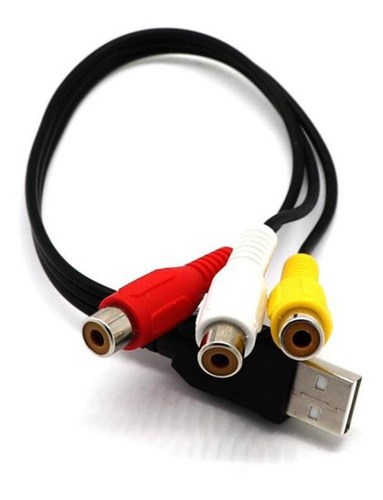 Usb Macho A 3rca Hembra Video Av A / V Convertidor De Cable