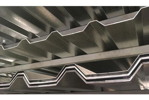 Techo Para Industria Galvanizado, Mxgzr-053, 1x7.32m, Calibr Color Gris