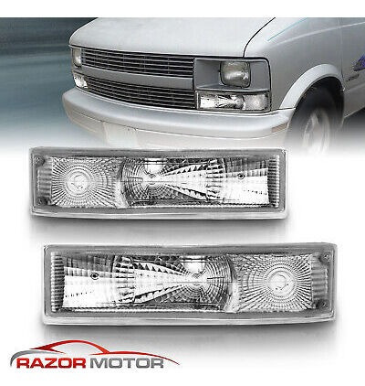 1995-2005 For Chevy Astro Van Euro Chrome Clear Bumper S Rzk