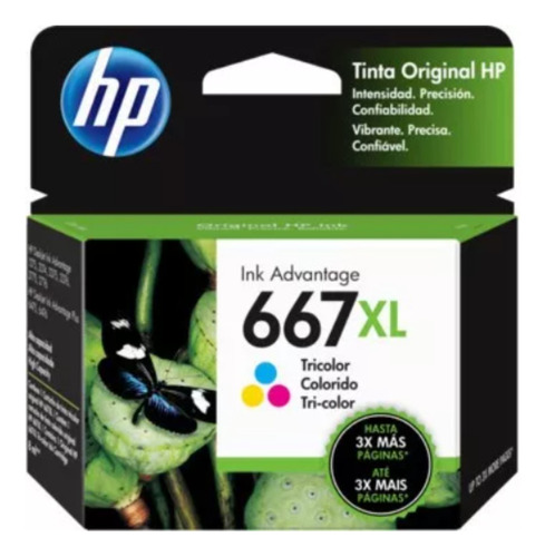 Hp 28308 Cartucho Inkjet 667xl Tricolor