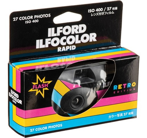 Camera Ilford Descartavel Retro Edition / 400 / 27 Poses