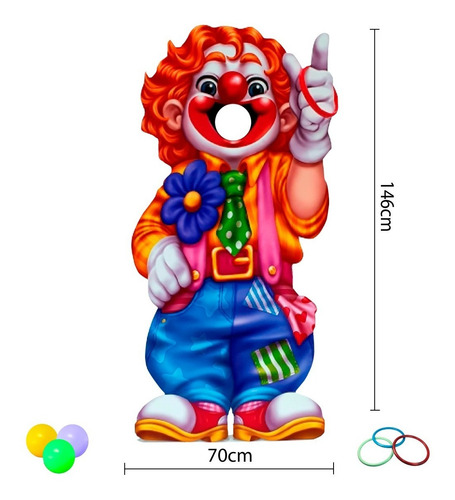 Imagem 4 de 4 de Totem Interativo Palhaço 146cm X 70cm