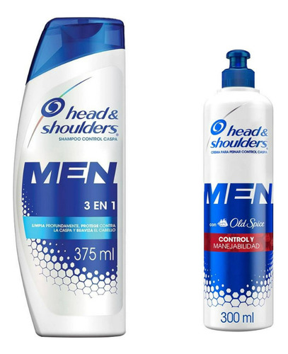 Kit Head & Shoulders Men Shampoo Y Crema Para Peinar