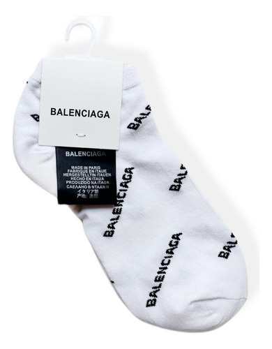 Waa Calcetas Balenciaga Tines Unisex Bb Logo 1 Par Con Envio