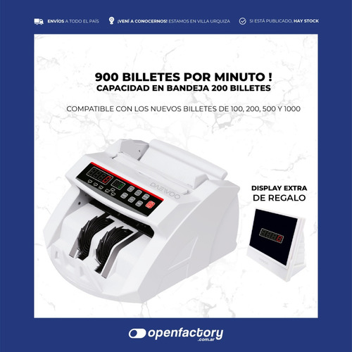 Imagen 3 de 9 de Maquina Daewoo Contadora De Billetes Detección Automatica.
