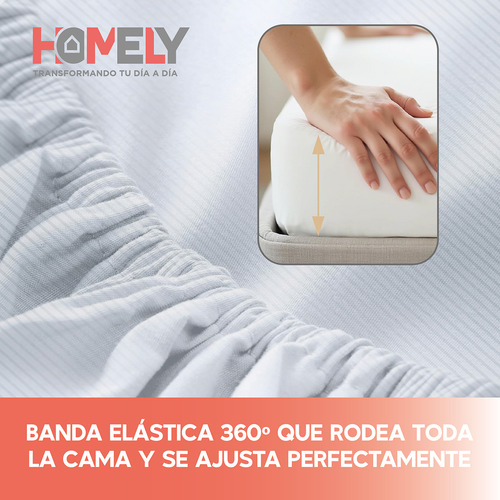 Juego de sabanas King Homely 100 GSM Suave 4 Piezas Microfibra Suave