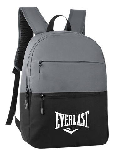 Mochila urbana Everlast Urbana 27395 color negro/gris diseño liso 25L