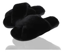 Comprar Pantuflas Damas Zapatillas Cómodas Suave De Felpa Cruzada
