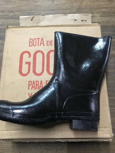 Botas Lluvia Caucho Negras Talle 35