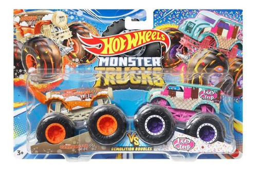  Monster Trucks - Carbonator Xxl Vs 1 Bad Scoop - Mattel