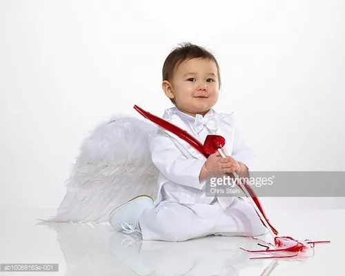 Accesorios de Cosplay de Cupido para bebé, arco para fotos, Disfraces para  recién nacidos, día de alas de Ángel y disfraz de San Valentín rojo