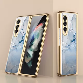 Luxury Tempered Glass Case For Samsung Galaxy Z Fold 3