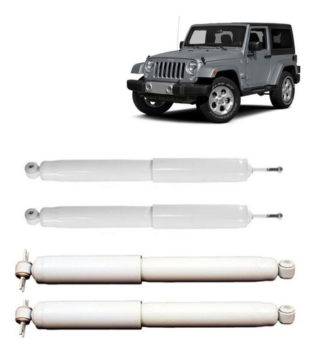 Par  Amortiguador Traseros Para Jeep Wrangler 2007 2015