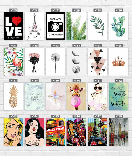 Imagem 2 de 10 de Kit 10 Placas Decorativas Mdf Frases Motivacionais 20x30