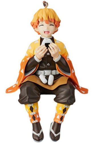 Imagen 2 de 4 de Figura Zenitsu Sentado - Kimetsu No Yaiba