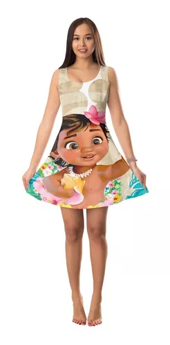 Vestido Moana Baby Super Luxinho - R$ 76,1