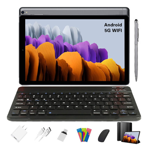 Tableta Android 11 De 10.1 Pulgadas Con Teclado 4gb Ram 64gb