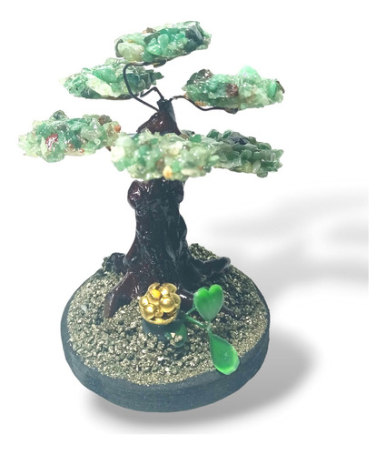 Arbolito De La Felicidad -bonsai Piedras Naturales-jade