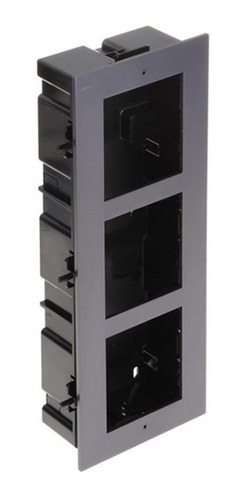 Base 3 Espacios Para Videoportero Modular Ds-kd-acf3 Alum