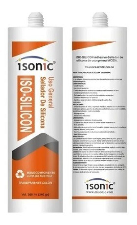 Sellador Silicon Isonic Uso General Transparente 240gr