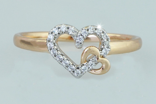 Imagen 3 de 10 de Anillos Compromiso Moda Oro Amarillo 18k Mujer Dama Elegante