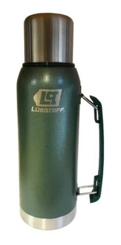 Termo Acero Inoxidable Lusqtoff 1 Litro Frio Calor Verde 1l