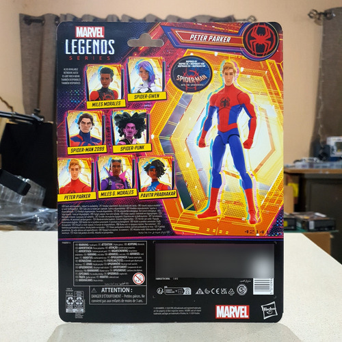 Marvel Legends Spider Man Peter B Parker Spiderman Into Sv