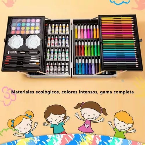 Set De Artes Profesional Para Niños Kit De Pintura 145 Pcs – TecnoHogarJS