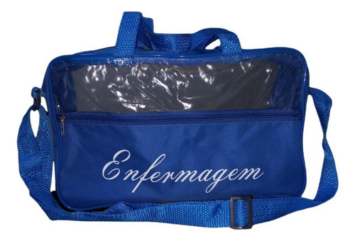 Bolsa Para Enfermagem Transparente Azul