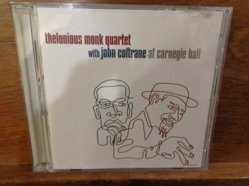 Thelonious Monk Quartet W/john Coltrane Jazz Cd Usa Carneg 