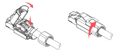 Conector Rj45 macho Cat.6 industrial blindado - Furukawa