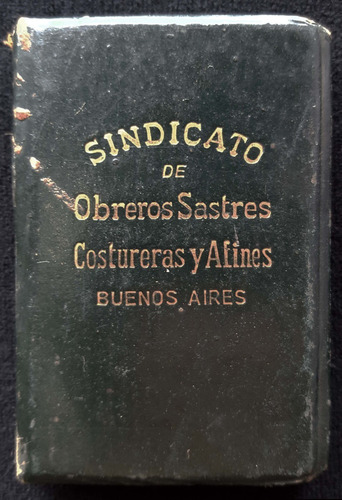 Antiguo Carnet Sindicato De Obreros Sastres Costurera. 59031