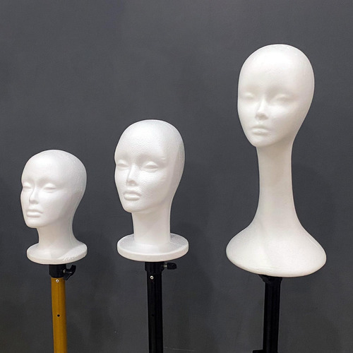 Cabeza De Maniquí De Espuma, Soporte Para Estilo A