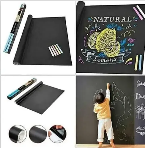 Pizarra Adhesiva Para Pared, Pizarra En Vinil, Incluye Tizas | Cuotas ...